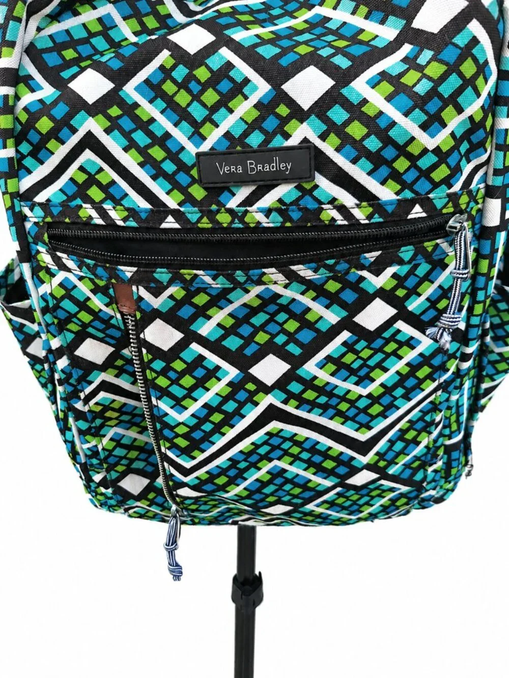 Vera Bradley Rain Forest Lighten Up Backpack Laptop Travel Retired Print